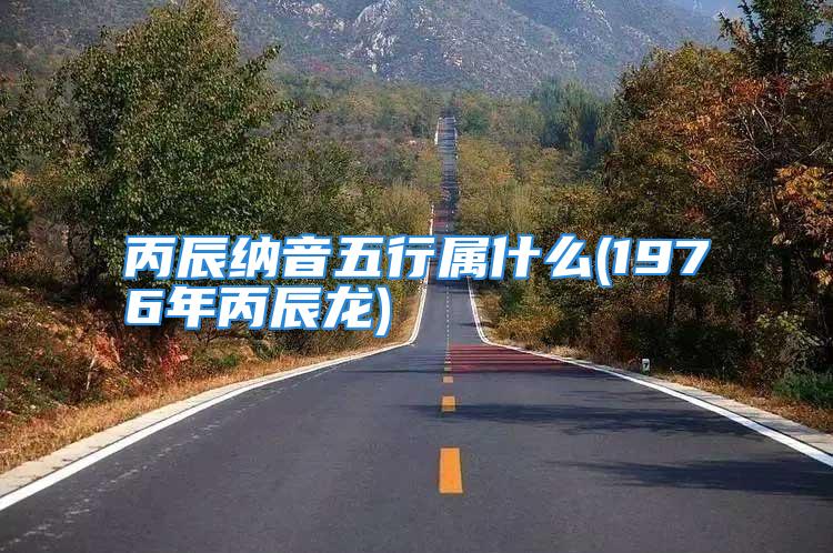 丙辰纳音五行属什么(1976年丙辰龙)