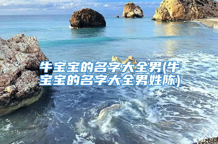 牛宝宝的名字大全男(牛宝宝的名字大全男姓陈)