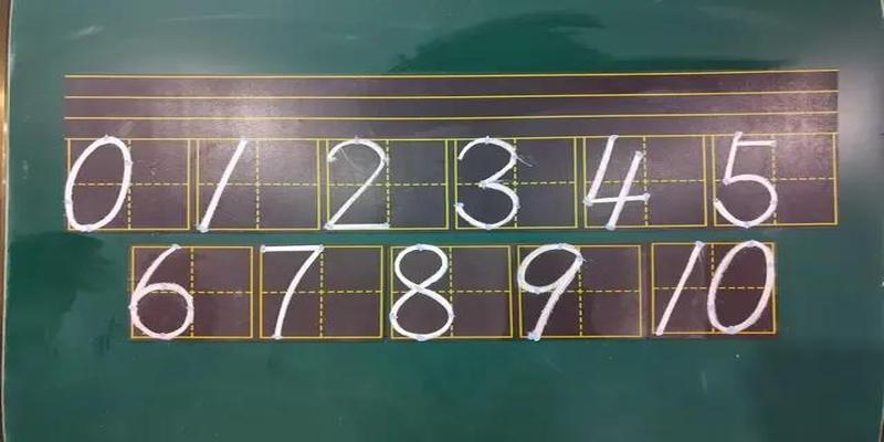 八字的田字格正确写法笔画顺序(21天写好数字)