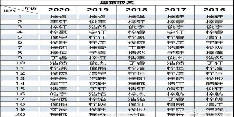 白敬亭八字分析(新生儿爆款名大赏)