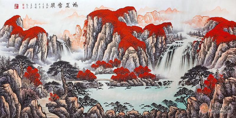 客厅画泰山图怎么样(泰山山水画)