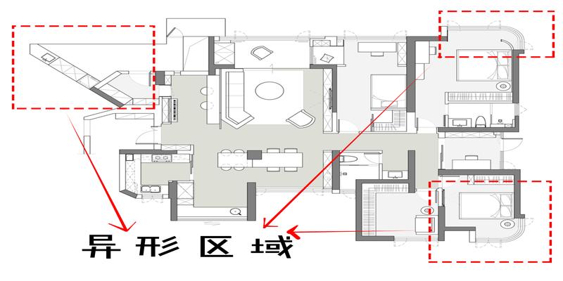 异形室内空间如何设计(异形户型平面图)