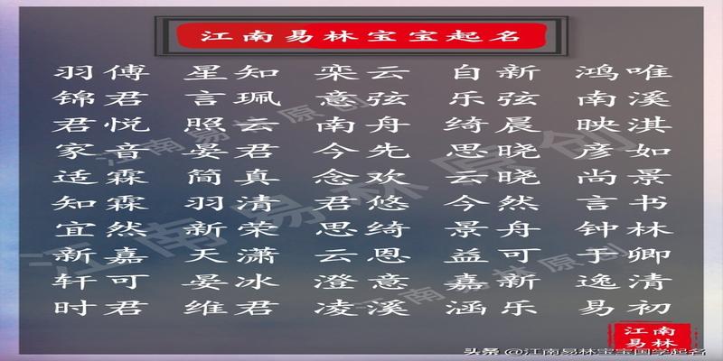 儿子取名字大全寓意深远(好听有寓意的小孩名字大全)