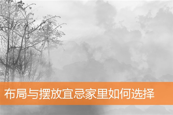 布局与摆放宜忌家里如何选择(家中摆放禁忌)