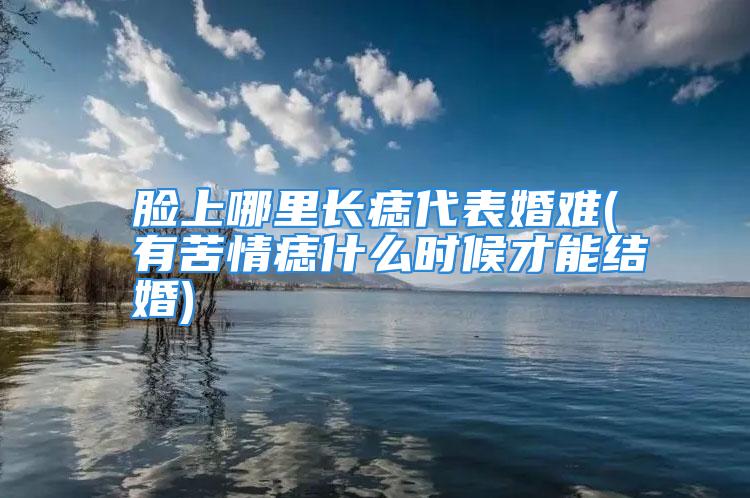 脸上哪里长痣代表婚难(有苦情痣什么时候才能结婚)