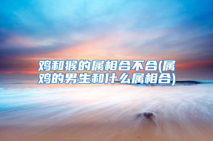 鸡和猴的属相合不合(属鸡的男生和什么属相合)