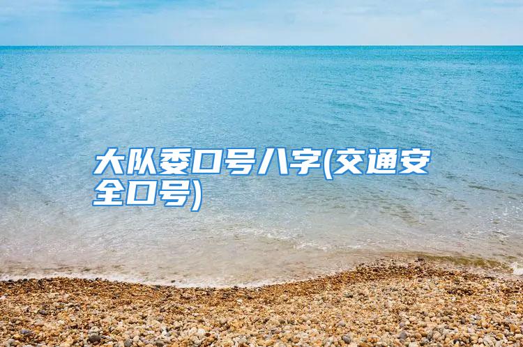 大队委口号八字(交通安全口号)