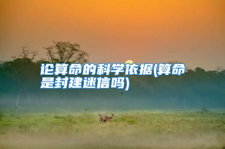 论算命的科学依据(算命是封建迷信吗)