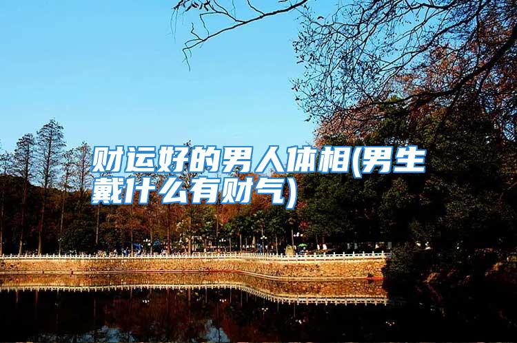 财运好的男人体相(男生戴什么有财气)