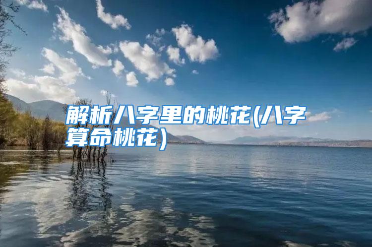 解析八字里的桃花(八字算命桃花)