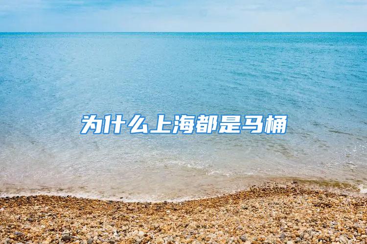 为什么上海都是马桶