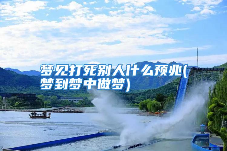 梦见打死别人什么预兆(梦到梦中做梦)