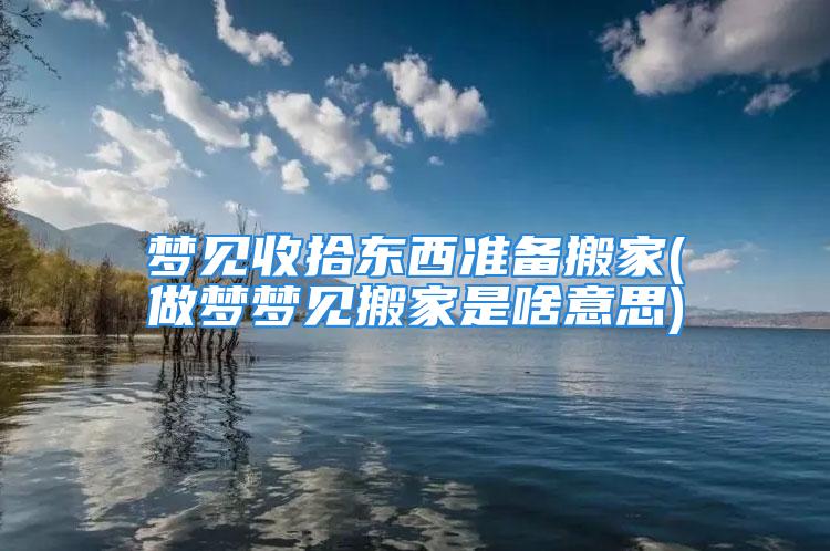 梦见收拾东西准备搬家(做梦梦见搬家是啥意思)