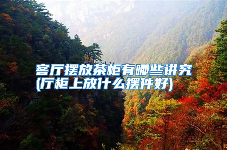 客厅摆放茶柜有哪些讲究(厅柜上放什么摆件好)