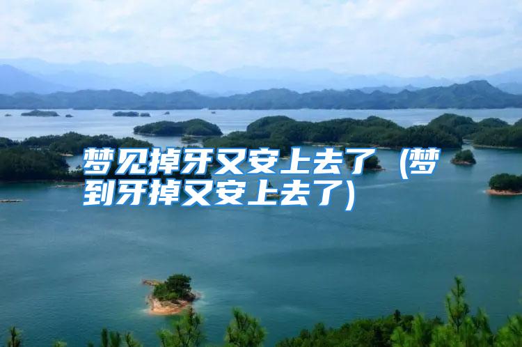 梦见掉牙又安上去了 (梦到牙掉又安上去了)