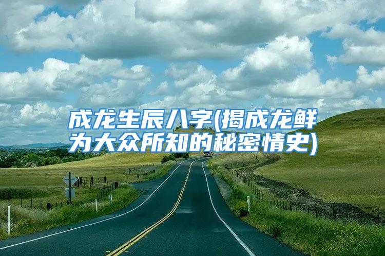 成龙生辰八字(揭成龙鲜为大众所知的秘密情史)