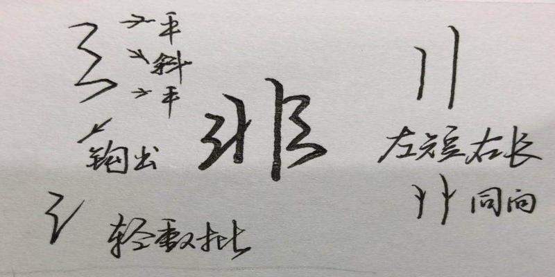 八字的笔顺笔画(硬笔行楷八字)