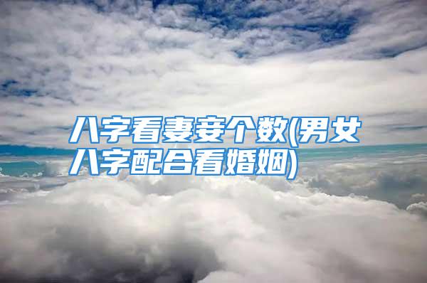 八字看妻妾个数(男女八字配合看婚姻)