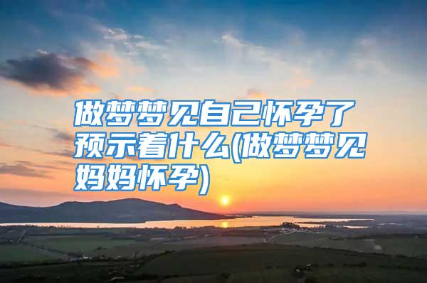 做梦梦见自己怀孕了预示着什么(做梦梦见妈妈怀孕)