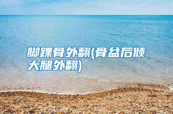 脚踝骨外翻(骨盆后倾大腿外翻)