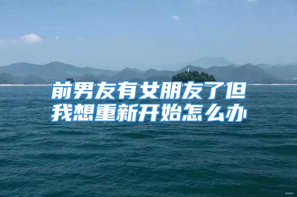 前男友有女朋友了但我想重新开始怎么办