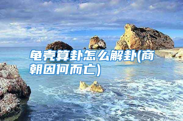 龟壳算卦怎么解卦(商朝因何而亡)