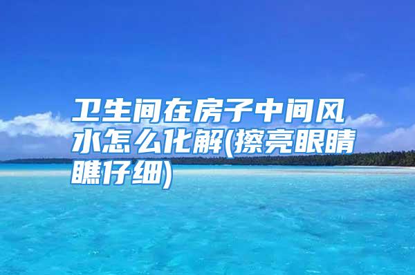 卫生间在房子中间风水怎么化解(擦亮眼睛瞧仔细)