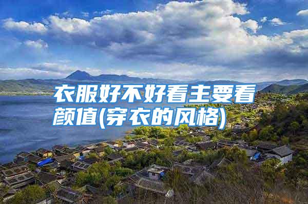 衣服好不好看主要看颜值(穿衣的风格)
