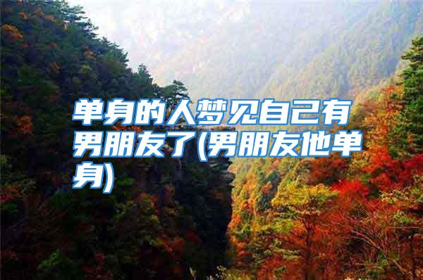 单身的人梦见自己有男朋友了(男朋友他单身)