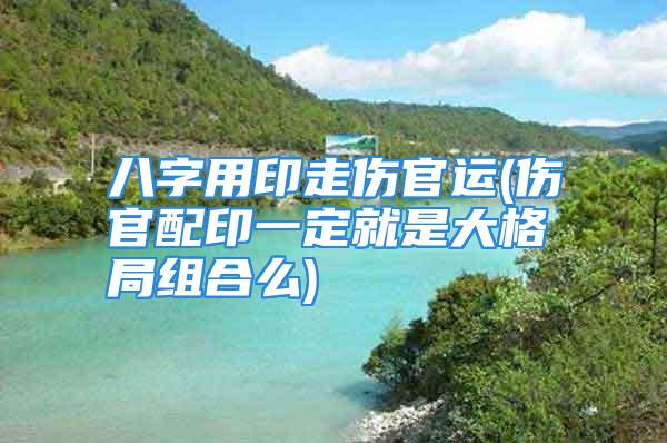 八字用印走伤官运(伤官配印一定就是大格局组合么)