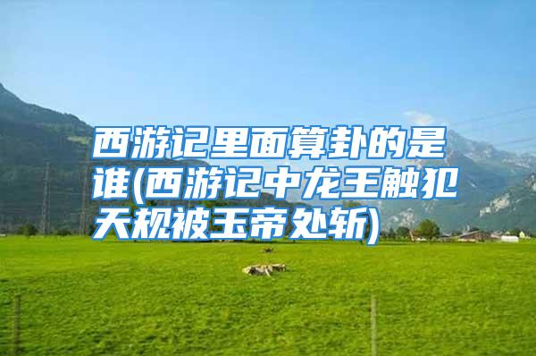西游记里面算卦的是谁(西游记中龙王触犯天规被玉帝处斩)