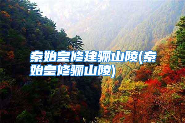 秦始皇修建骊山陵(秦始皇修骊山陵)