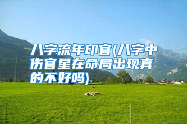 八字流年印官(八字中伤官星在命局出现真的不好吗)