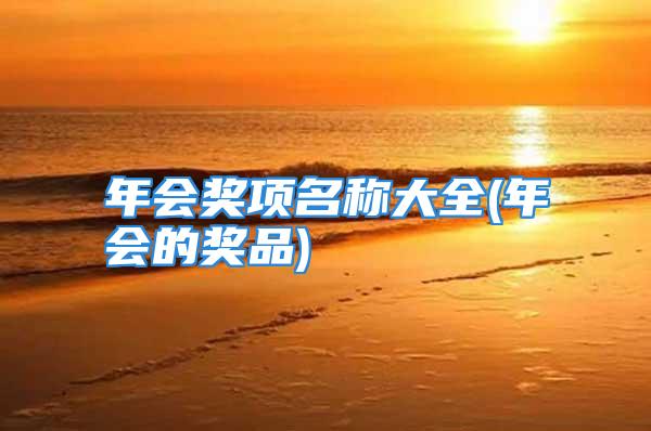 年会奖项名称大全(年会的奖品)