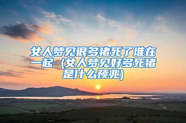 女人梦见很多猪死了堆在一起 (女人梦见好多死猪是什么预兆)