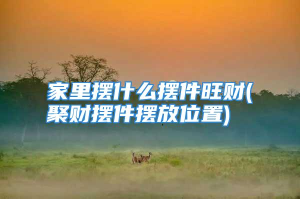 家里摆什么摆件旺财(聚财摆件摆放位置)
