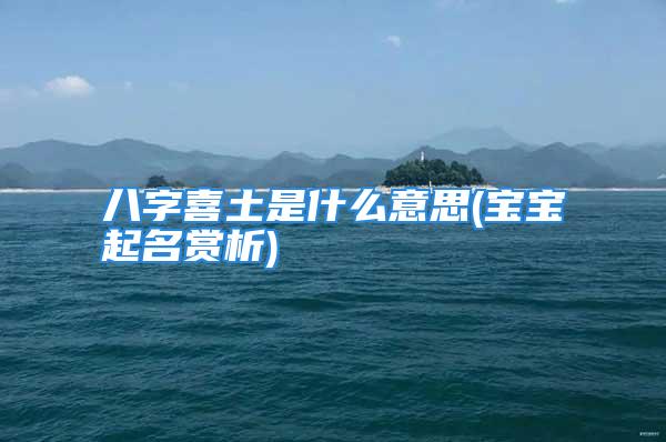 八字喜土是什么意思(宝宝起名赏析)