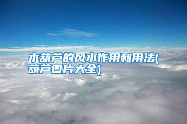 木葫芦的风水作用和用法(葫芦图片大全)