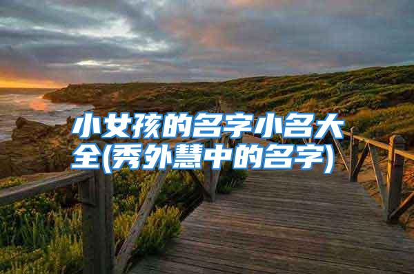 小女孩的名字小名大全(秀外慧中的名字)