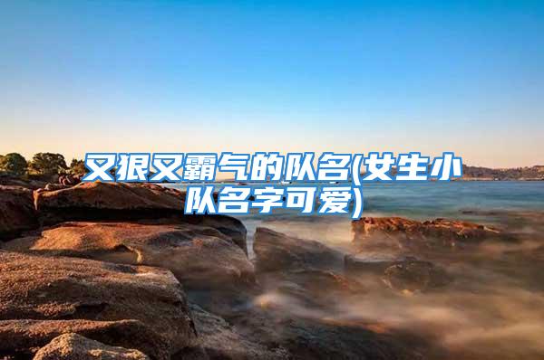 又狠又霸气的队名(女生小队名字可爱)