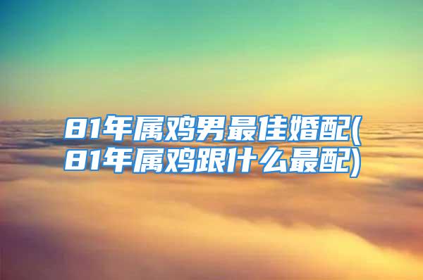 81年属鸡男最佳婚配(81年属鸡跟什么最配)