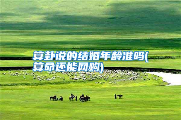 算卦说的结婚年龄准吗(算命还能网购)