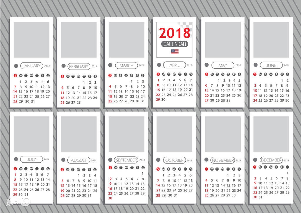 2018年的日历表(2018年世界各国日历欣赏)