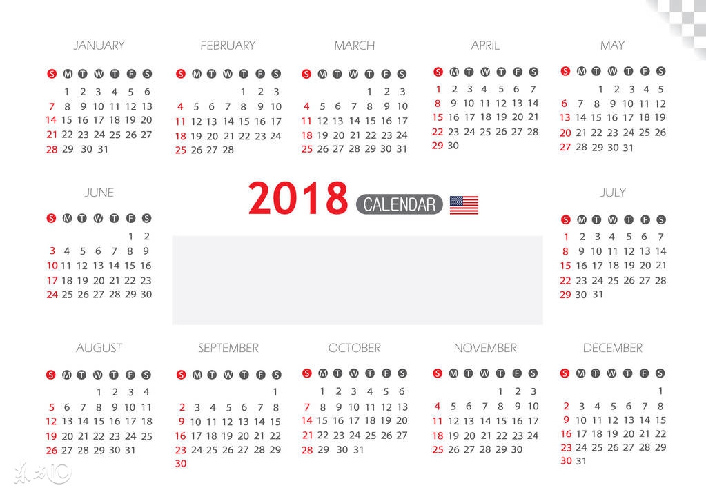 2018年的日历表(2018年世界各国日历欣赏)