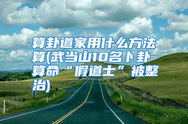 算卦道家用什么方法算(武当山10名卜卦算命“假道士”被整治)