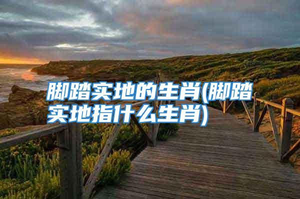 脚踏实地的生肖(脚踏实地指什么生肖)