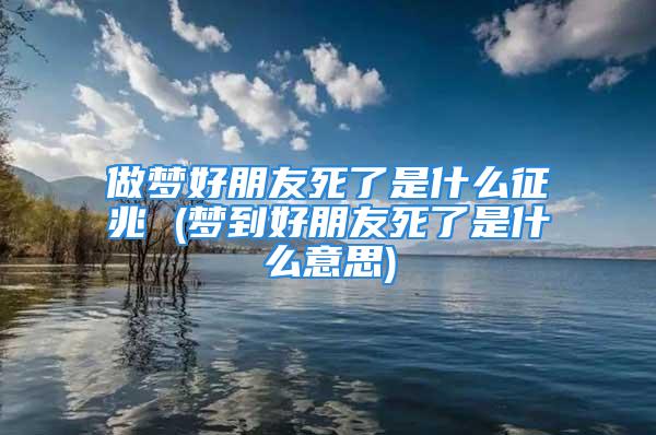 做梦好朋友死了是什么征兆 (梦到好朋友死了是什么意思)