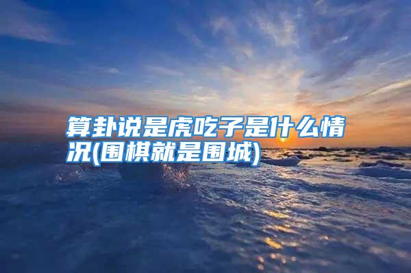 算卦说是虎吃子是什么情况(围棋就是围城)