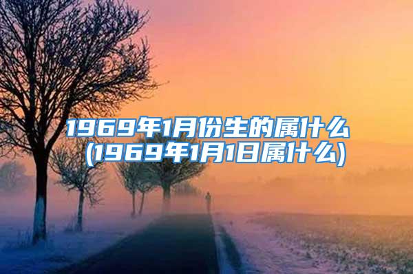 1969年1月份生的属什么 (1969年1月1日属什么)