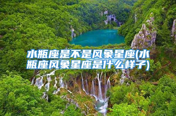 水瓶座是不是风象星座(水瓶座风象星座是什么样子)